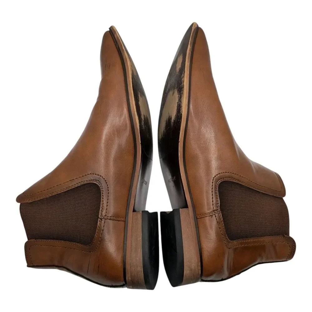 Tommy Hilfiger Syler mens Chelsea Dress Boot Brown Size 8.5 Romeo Boots Classic